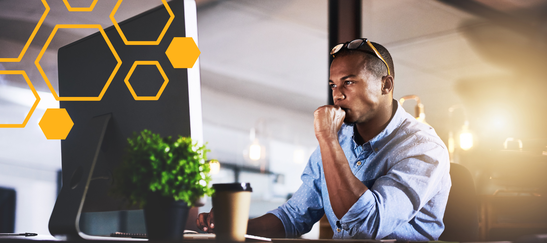 Man working at desk