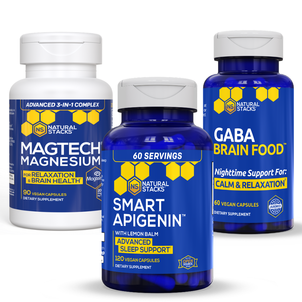Bottle of Acetylcholine Brain Food supplement for mental clarity by Natural Stacks.