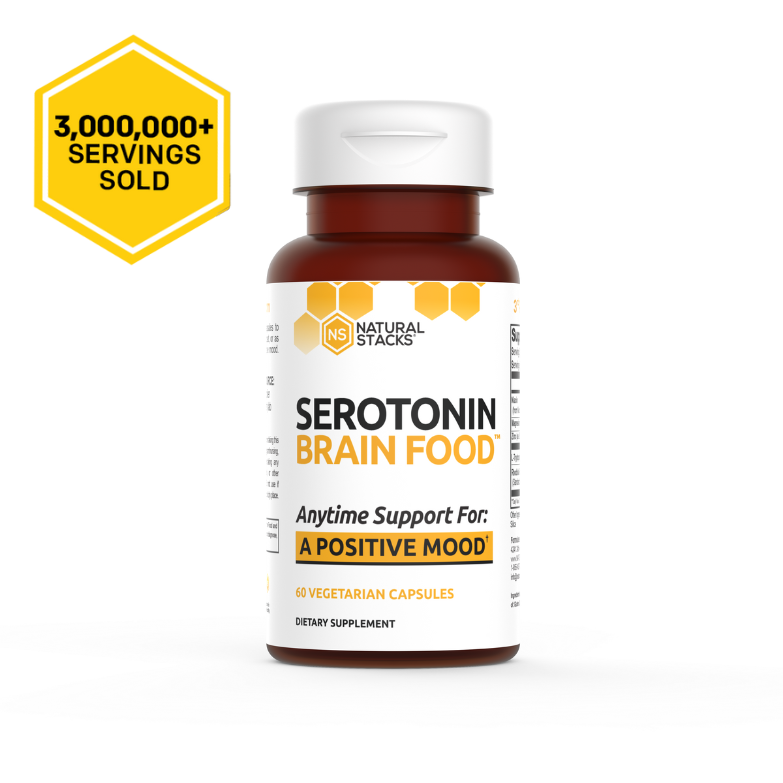 Serotonin Supplement - For Mood and Happiness - 60 ct.