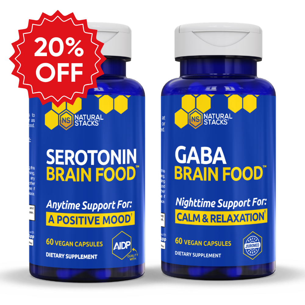 Bottle of Acetylcholine Brain Food supplement for mental clarity by Natural Stacks.