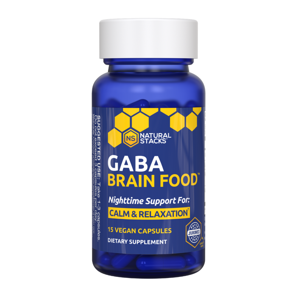 Bottle of GABA Brain Food
