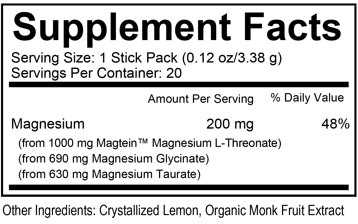 Magtech drink sup facts