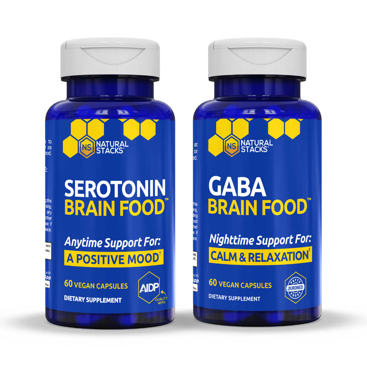 Bottle of Acetylcholine Brain Food supplement for mental clarity by Natural Stacks.