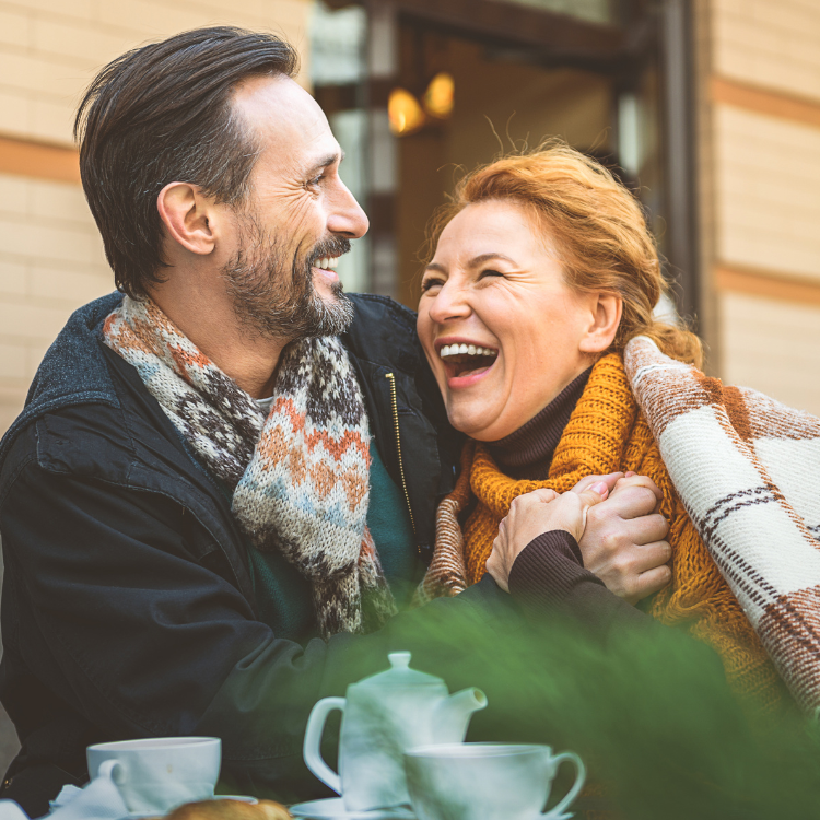 laughing couple