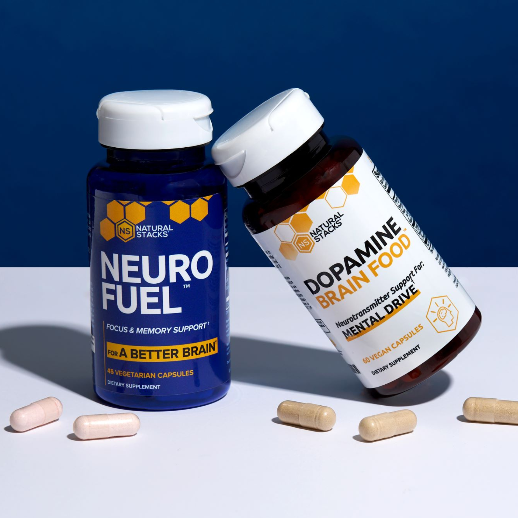 Neurofuel and dopamine bottles