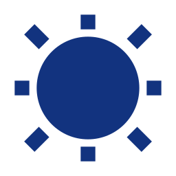 Blue Sun Icon